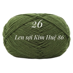 Len milk cotton Mianbao cuộn 40gr ( bảng 1)