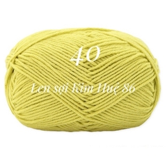 Len milk cotton Mianbao cuộn 40gr ( bảng 1)