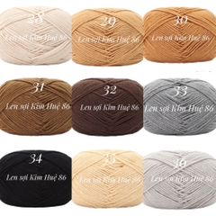 Len milk cotton Mianbao cuộn 40gr ( bảng 2 )