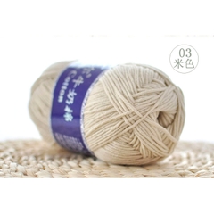 Len milk cotton mác xanh cuộn 100g ( từ màu 01 đến màu 50)