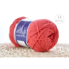 Len milk cotton mác xanh cuộn 100g ( từ màu 01 đến màu 50)