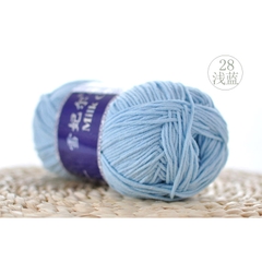 Len milk cotton mác xanh cuộn 100g ( từ màu 01 đến màu 50)