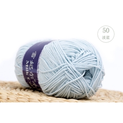 Len milk cotton mác xanh cuộn 100g ( từ màu 01 đến màu 50)