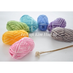 Len milk cotton mác xanh cuộn 100g ( từ màu 51 đến màu 75)