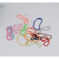 Sét 10 dây bi dài 10cm làm móc khóa màu pastel ( mix màu)