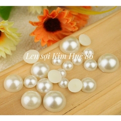 Hạt trai trang trí nửa viên bằng nhựa ABS