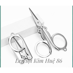 Kéo cắt đa năng mini gấp gọn bằng thép không gỉ