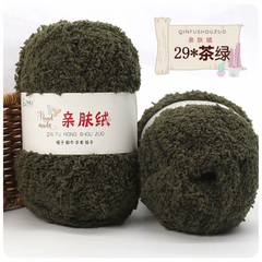 Len bông xù lông cừu siêu mềm mịn, màu siêu đẹp ( cuộn 50g)