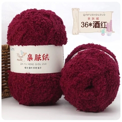 Len bông xù lông cừu siêu mềm mịn, màu siêu đẹp ( cuộn 50g)