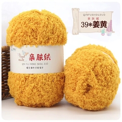 Len bông xù lông cừu siêu mềm mịn, màu siêu đẹp ( cuộn 50g)
