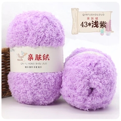 Len bông xù lông cừu siêu mềm mịn, màu siêu đẹp ( cuộn 50g)