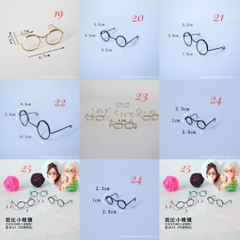 Kính mắt dùng cho búp bê, thú bông handmade