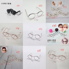 Kính mắt dùng cho búp bê, thú bông handmade