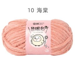 Len nhung mèo kim tuyến Bling Bling cỡ sợi 6mm cuộn 100g