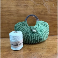 Sợi Macrame Cotton cỡ sợi 3mm dùng để trang trí, làm túi xách handmade