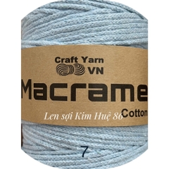 Sợi Macrame Cotton cỡ sợi 3mm dùng để trang trí, làm túi xách handmade