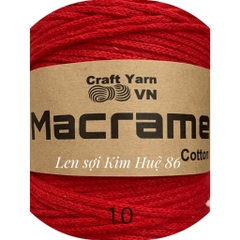 Sợi Macrame Cotton cỡ sợi 3mm dùng để trang trí, làm túi xách handmade