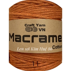 Sợi Macrame Cotton cỡ sợi 3mm dùng để trang trí, làm túi xách handmade