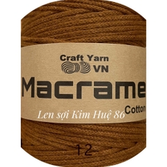 Sợi Macrame Cotton cỡ sợi 3mm dùng để trang trí, làm túi xách handmade
