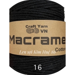 Sợi Macrame Cotton cỡ sợi 3mm dùng để trang trí, làm túi xách handmade