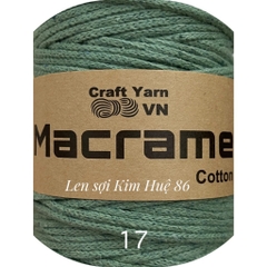 Sợi Macrame Cotton cỡ sợi 3mm dùng để trang trí, làm túi xách handmade