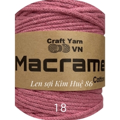 Sợi Macrame Cotton cỡ sợi 3mm dùng để trang trí, làm túi xách handmade