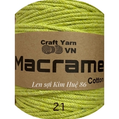 Sợi Macrame Cotton cỡ sợi 3mm dùng để trang trí, làm túi xách handmade
