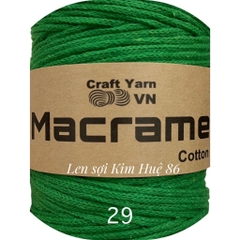 Sợi Macrame Cotton cỡ sợi 3mm dùng để trang trí, làm túi xách handmade