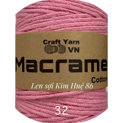 Sợi Macrame Cotton cỡ sợi 3mm dùng để trang trí, làm túi xách handmade