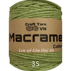 Sợi Macrame Cotton cỡ sợi 3mm dùng để trang trí, làm túi xách handmade