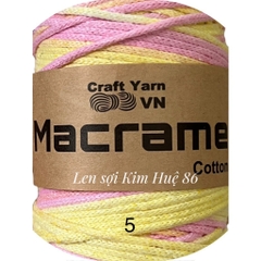 Sợi Macrame Cotton cỡ sợi 3mm dùng để trang trí, làm túi xách handmade