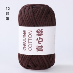 Sợi vải Genuine Cotton móc túi xách, balo...cỡ sợi 4mm cuộn 50g