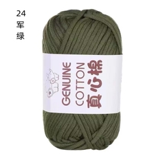 Sợi vải Genuine Cotton móc túi xách, balo...cỡ sợi 4mm cuộn 50g