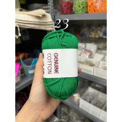 Sợi vải Genuine Cotton móc túi xách, balo...cỡ sợi 4mm cuộn 50g