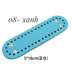 Đế da PU có đục lỗ sẵn kích thước 18*5cm