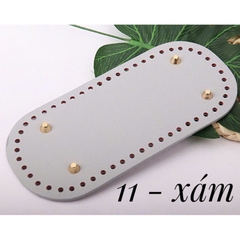 Đế da PU có đục lỗ sẵn kích thước 22*10cm