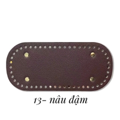 Đế da PU có đục lỗ sẵn kích thước 22*10cm