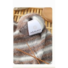 Len Mohair màu loang siêu đẹp, mềm mịn cuộn 25g
