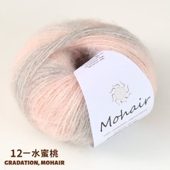 Len Mohair màu loang siêu đẹp, mềm mịn cuộn 25g
