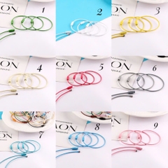 Vòng dây móc khóa nhiều màu ( 1 cái)