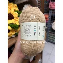 Len Yaoh Wool ( Shuxi Wool) sợi to 3mm cuộn 100g