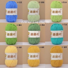 Len nhung gấu Meng Meng Ya cuộn 50g