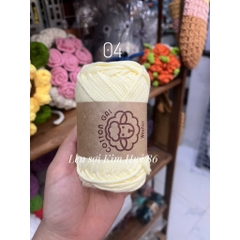 Sợi Cotton Gai Woolies 100gr, chất liệu polyester