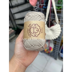 Sợi Cotton Gai Woolies 100gr, chất liệu polyester
