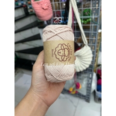 Sợi Cotton Gai Woolies 100gr, chất liệu polyester