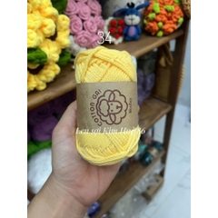 Sợi Cotton Gai Woolies 100gr, chất liệu polyester