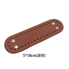 Đế da PU có đục lỗ sẵn kích thước 18*5cm