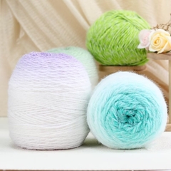 Len lông vũ loang màu (không mác) cuộn 200g