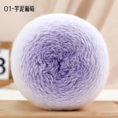 Len lông vũ loang màu (không mác) cuộn 200g