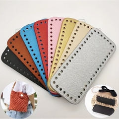 Đế da PU có đục lỗ sẵn kích thước 8*18cm